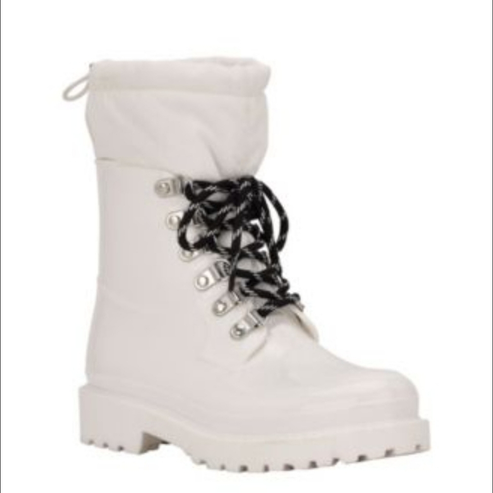 CAKVIN KLEIN JEANS ELOY COMBAT LUG SOLE RAIN BOOTS SIZE 10 NIB